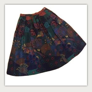 Silk Fenn Wright Manson Floral Skirt Sz 3